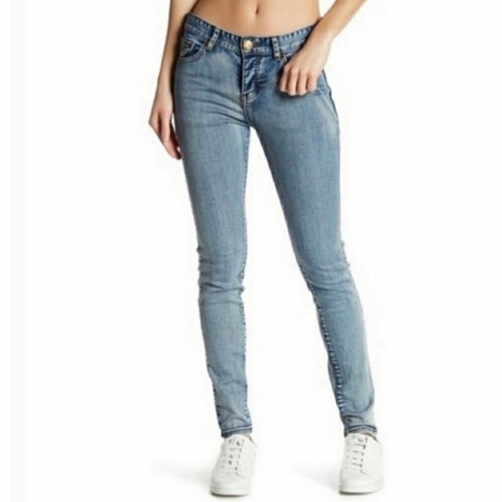 NWT One Teaspoon Sz 26 Mustang Yard Birds Low Rise Vintage Wash Skinny Jeans